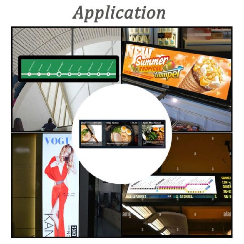 Stretched Bar Type LCD Display