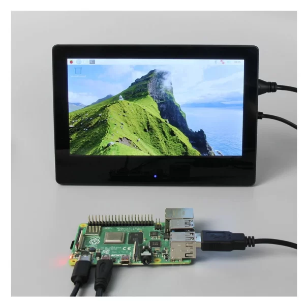 7 inch HDMI Raspberry pi with touch screen monitor 1024*600 - 画像 (5)