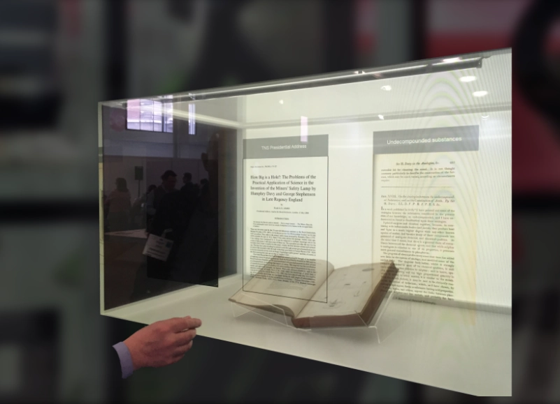 Transparent LCD Touch Screen with 3D Interaction