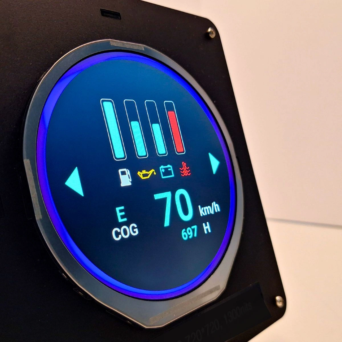 Round LCD Displays for Embedded UI