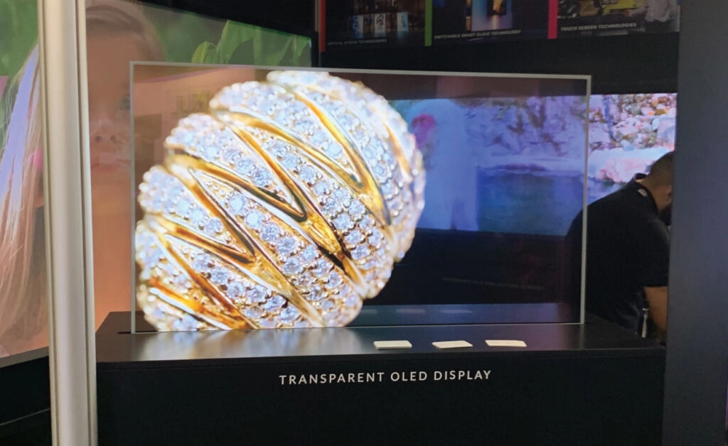 Transparent OLED display