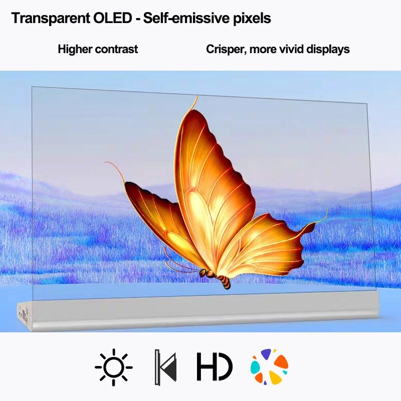 Industrial-Grade Transparent OLED Signage for Control Rooms