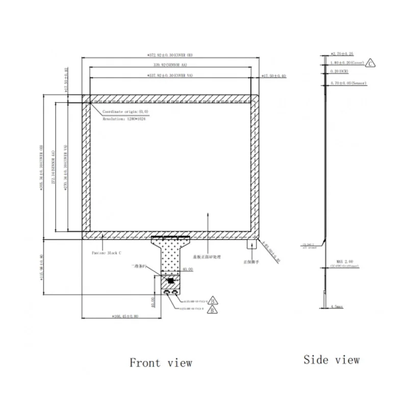 multi- touch screen Projected Industrial Panel