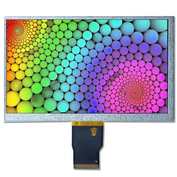 7 inch sunlight readable wide temperature TFT LCD display 1000 nits