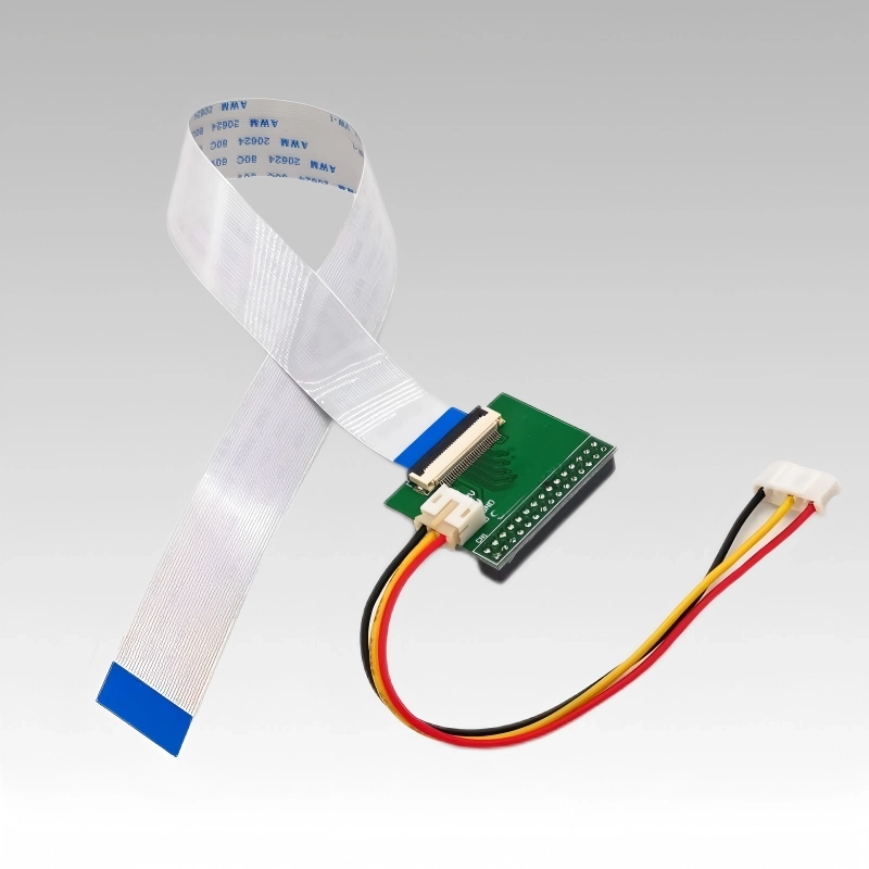 LCD module cable and connector assembly