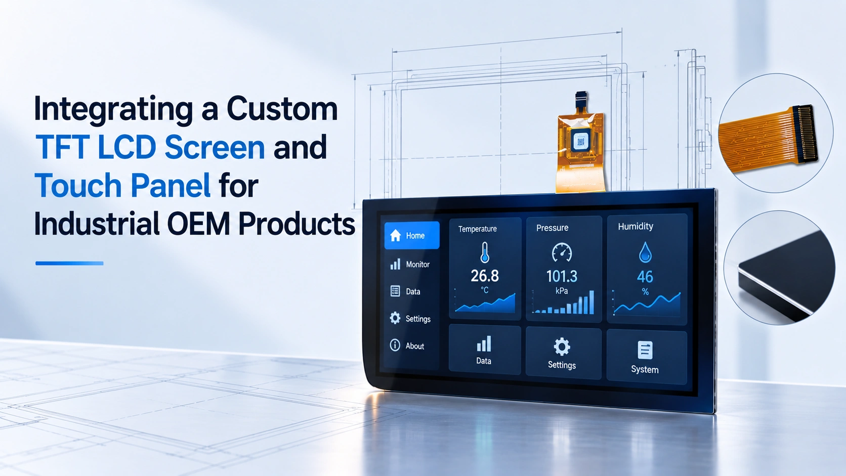 Custom TFT LCD touchscreen module Manufacturer