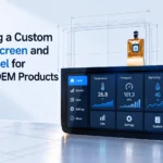 Integrazione di uno schermo TFT LCD personalizzato e di un pannello touch per prodotti OEM industriali.