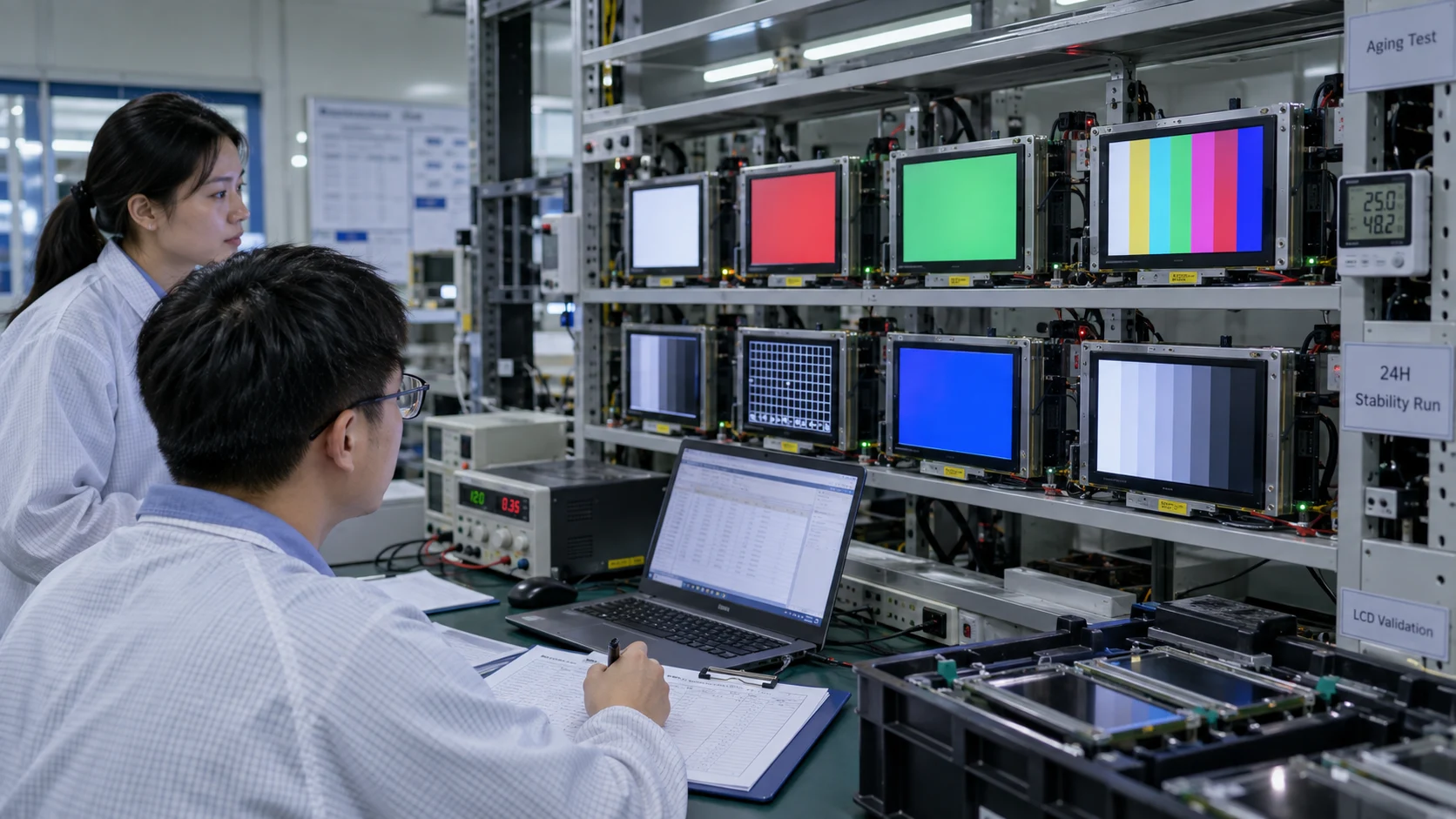 Why Sample Aging Should Be a Separate Gate in Industrial LCD Validation