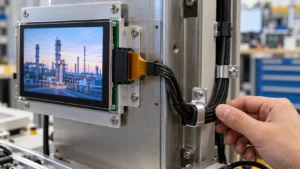 Custom Cable Strain Relief for Industrial LCD Modules