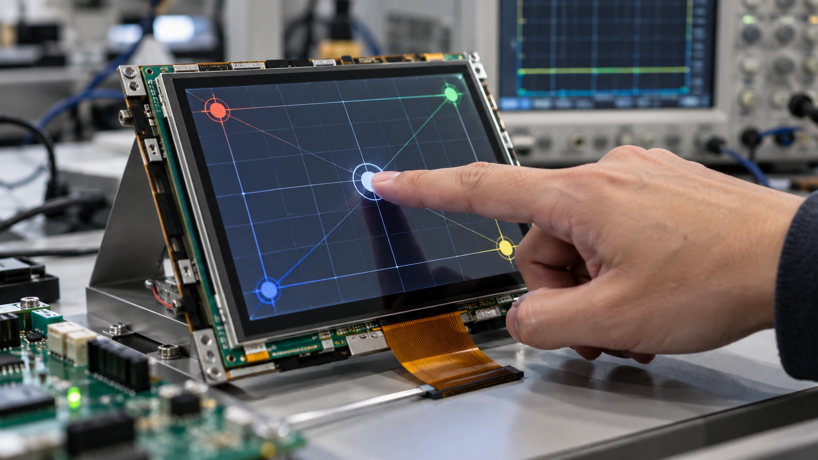 Touch Coordinate Mapping for a Custom Capacitive LCD Module
